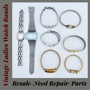 8 Used Stainless Steel Ladies Watch Bands